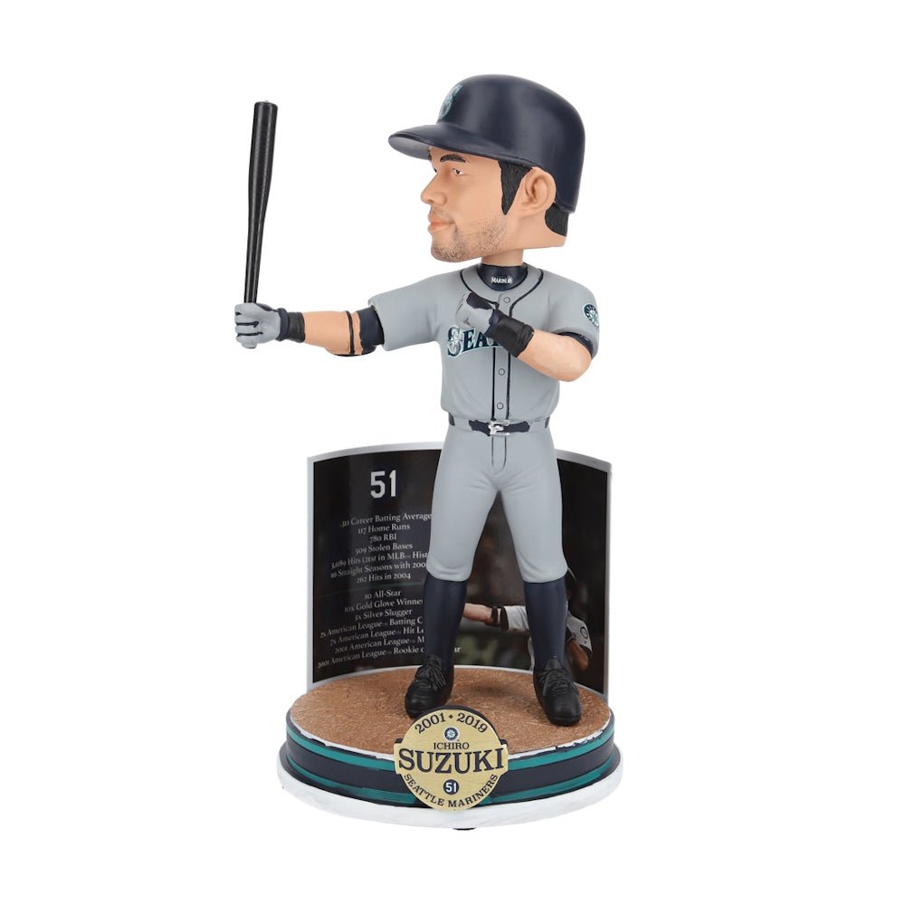 【完売品/秘蔵ラスト放出!】ICHIRO イチロー - MLB公式・限定 Collector's Bobblehead (記念台座付) / 世界限定3000個 / フィギュア・人形 - PGS