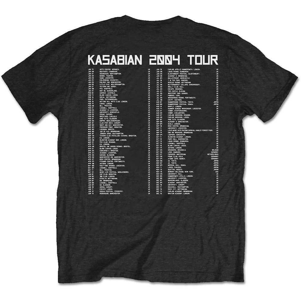 KASABIAN カサビアン - ULTRA FACE 2004 TOUR (復刻ツアーTシリーズ) / バックプリントあり / Tシャツ / メンズ - PGS
