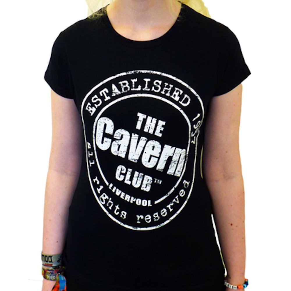 CAVERN CLUB キャヴァーンクラブ - BLACK ROUND LOGO(Vintage) / Tシャツ / レディース - PGS