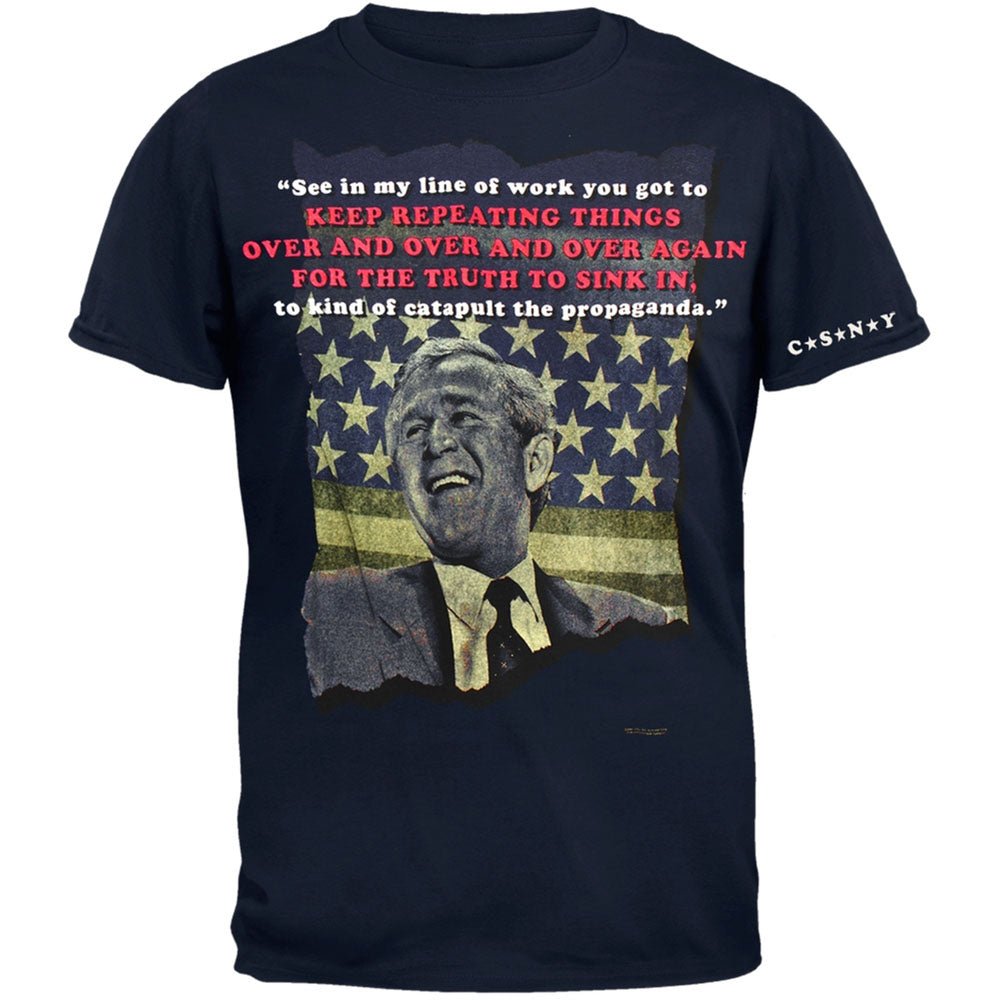 【廃番ラスト販売/特別価格】CROSBY STILLS NASH & YOUNG クロスビースティルスナッシュ&ヤング - Catapult the Bush Propaganda / Tシャツ / メンズ - PGS