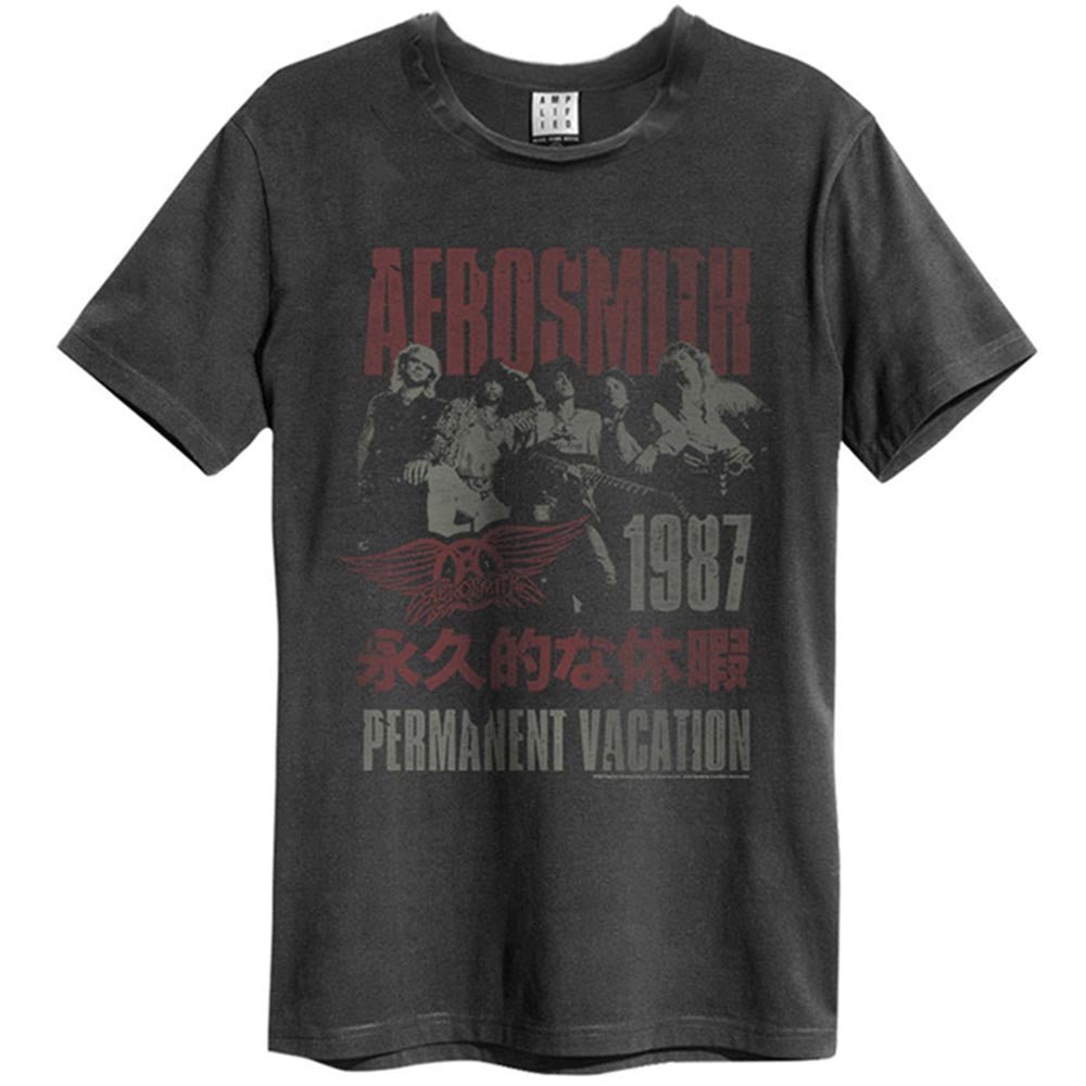 AEROSMITH エアロスミス (結成 55周年 ) - PERMANENT VACATION / Amplified( ブランド ) / Tシャツ / メンズ - PGS