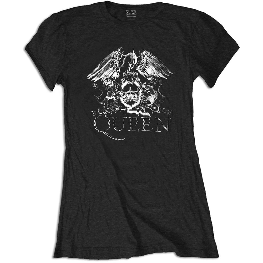 QUEEN (The Royal Four – 55th Anniversary) - LOGO / Diamante (Brand) / T-shirt / Women's