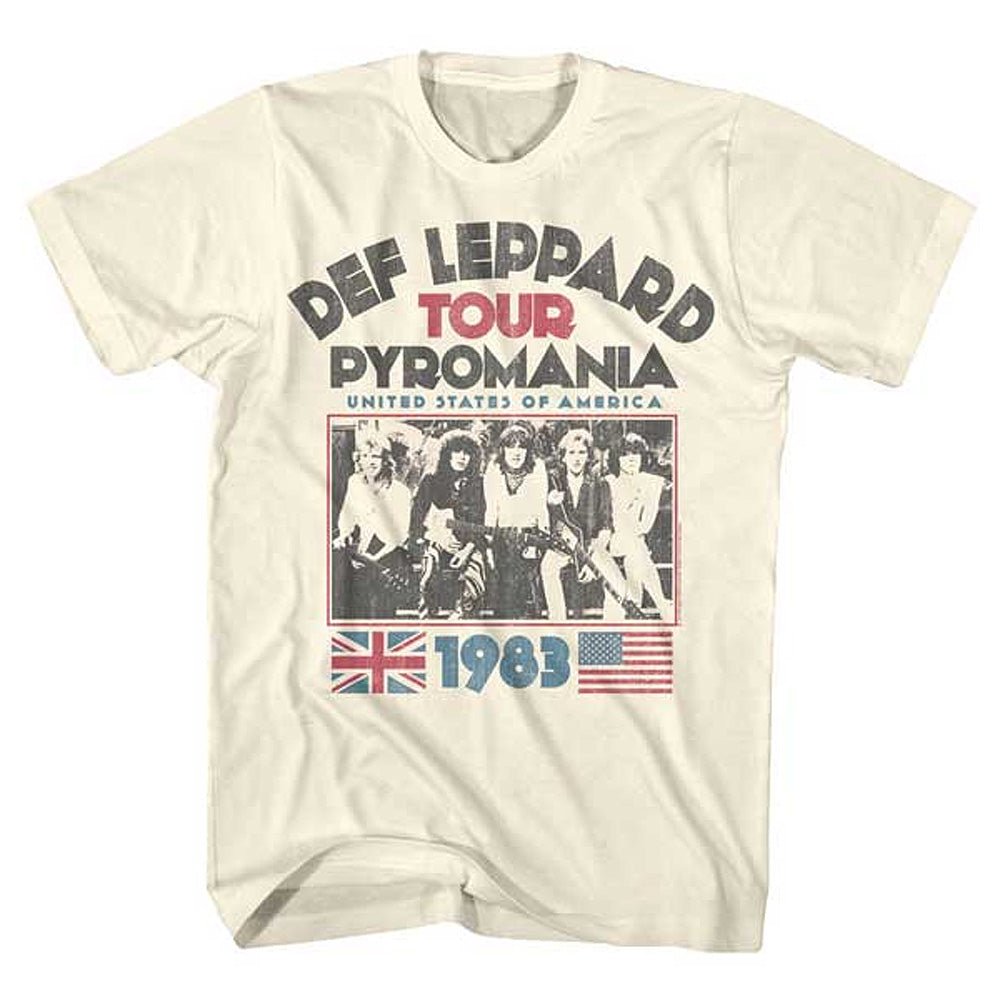 DEF LEPPARD デフレパード (デビュー 45周年 ) - PYRO TOUR / Tシャツ / メンズ - PGS