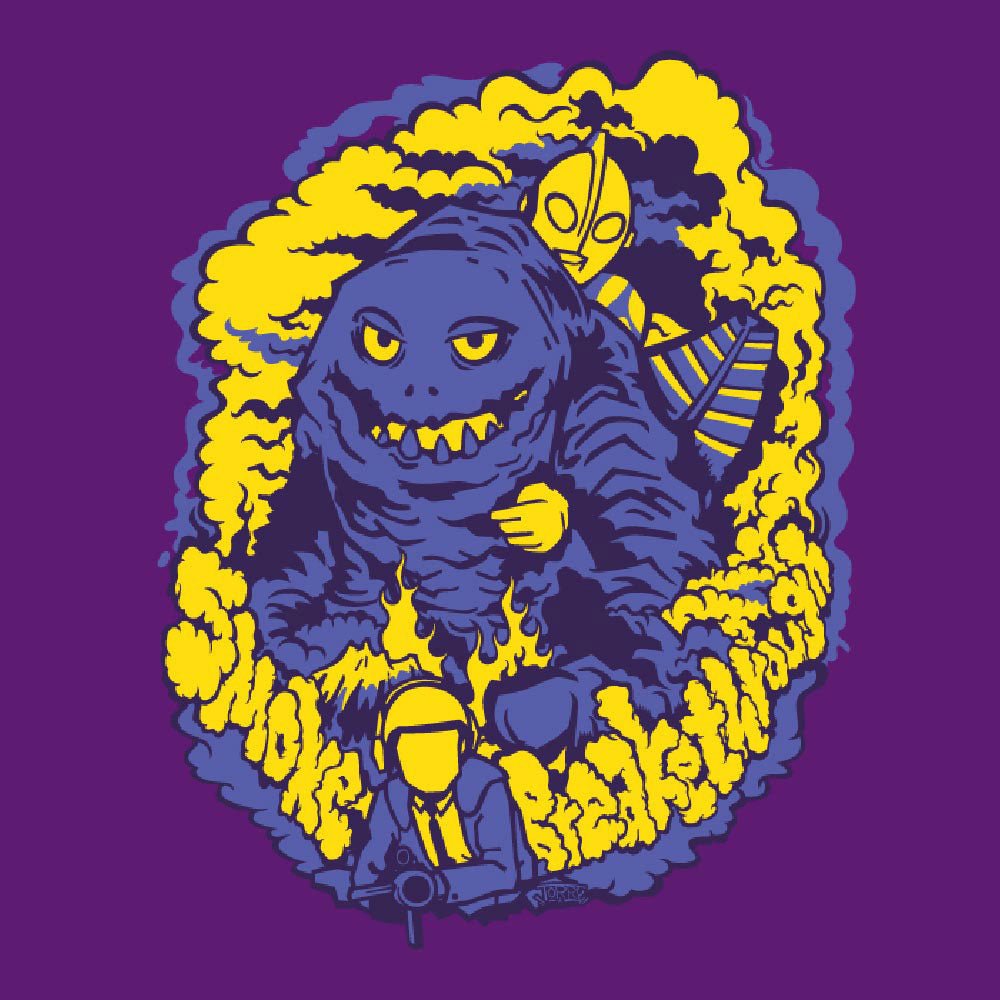 ULTRAMAN ウルトラマン (シリーズ 60周年 ) - 噴煙突破せよ / バックプリントあり / Tシャツ / メンズ - PGS