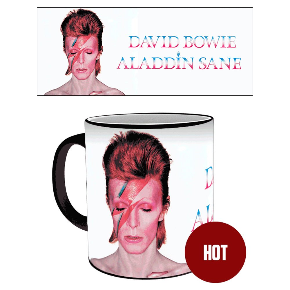 DAVID BOWIE デヴィッドボウイ - ALADDIN SANE / マジック・マグカップ / マグカップ - PGS