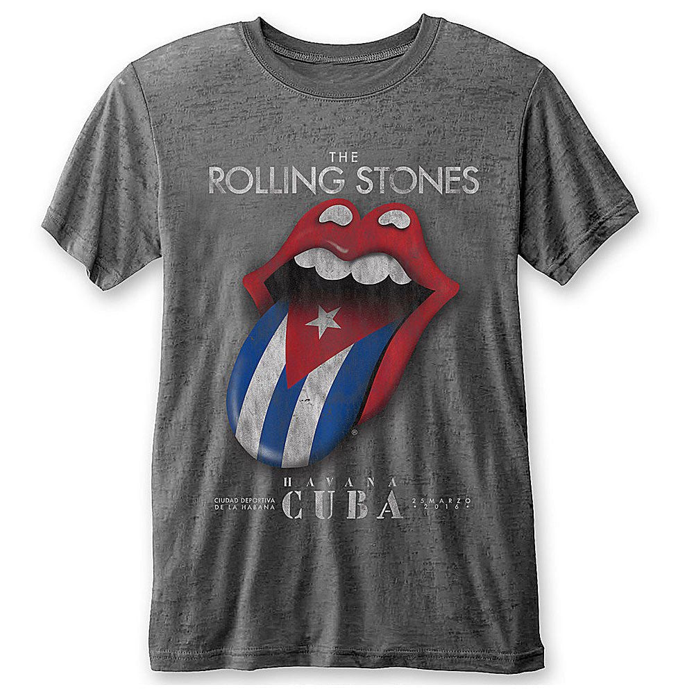 ROLLING STONES ローリングストーンズ (来日 35周年 記念 ) - HAVANA CUBA (復刻ツアーTシリーズ) / Black Label(ブランド) / Tシャツ / メンズ - PGS