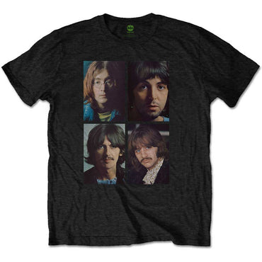 THE BEATLES ビートルズ (結成 65周年 ) - White Album Faces / バックプリントあり / Tシャツ / メンズ - PGS