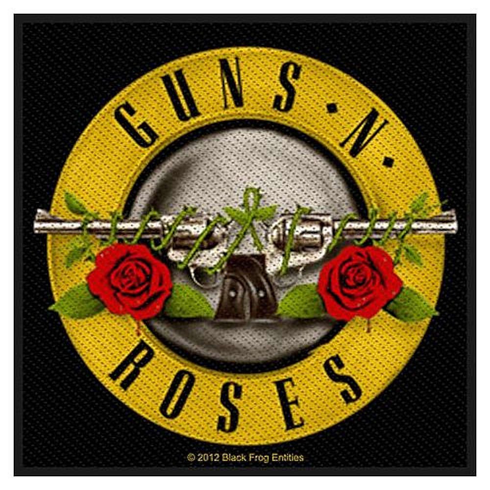 GUNS N ROSES ガンズアンドローゼズ (結成 40周年 ) - BULLET LOGO / ワッペン - PGS