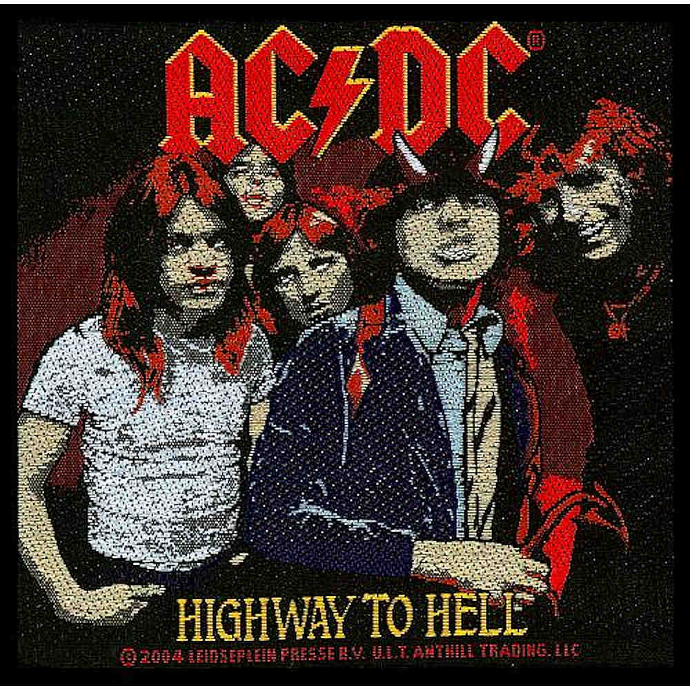 AC/DC エーシーディーシー (Back in Black 45周年 ) - HIGHWAY TO HELL / ワッペン - PGS