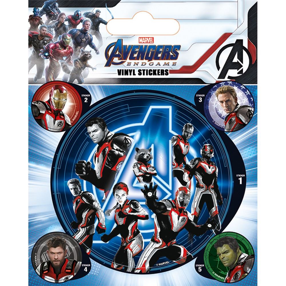 【アベンジャーズ】【ステッカー 5枚】 エイジ オブ ウルトロン エンドゲーム AVENGERS アベンジャーズ (ドゥームズデイ 12月18日 公開 ) - Endgame