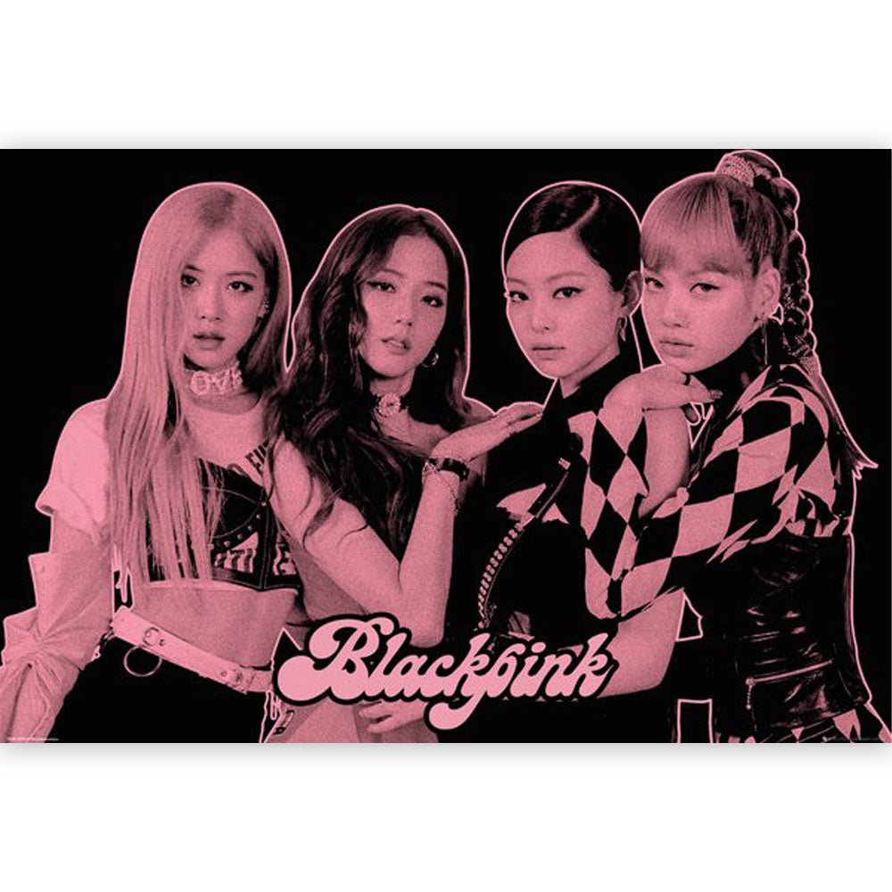 BLACKPINK ブラックピンク - Group Pink / Bravado / ポスター 【公式