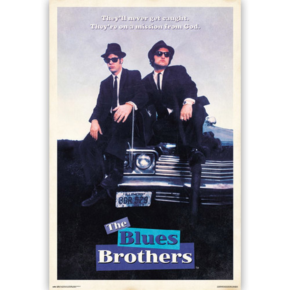 The Blues Brothers 直筆サイン入りポスター ブルースブラザーズ THE BLUES BROTHERS(ブルース・ブラザース) 【3名直筆サイン入りミニ