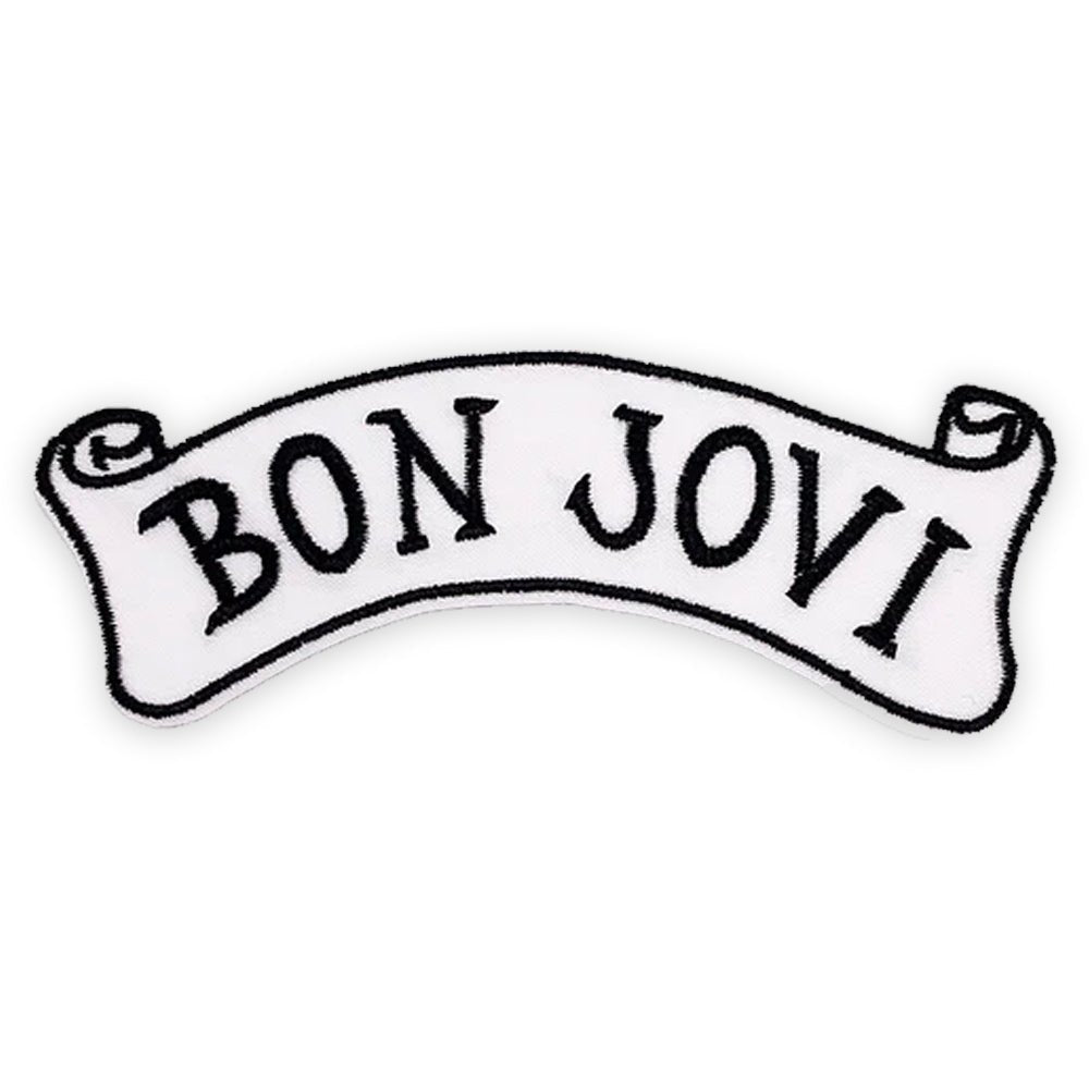 BON JOVI ボンジョヴィ - Banner Logo / ワッペン 【公式