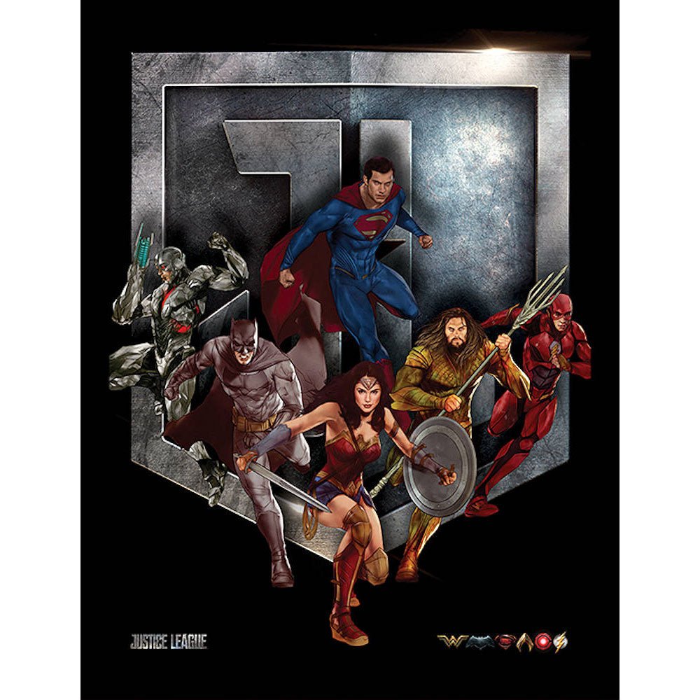 JUSTICE LEAGUE ジャスティスリーグ - Heroes Shield / インテリア額 - PGS