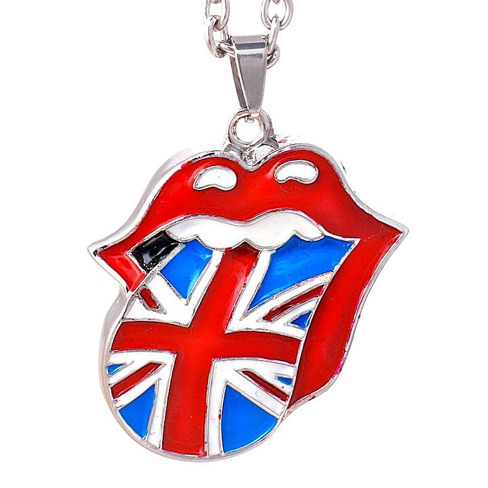ROLLING STONES ローリングストーンズ (7月 新譜 記念 ) - Union Jack Tongue Necklace / ネックレス