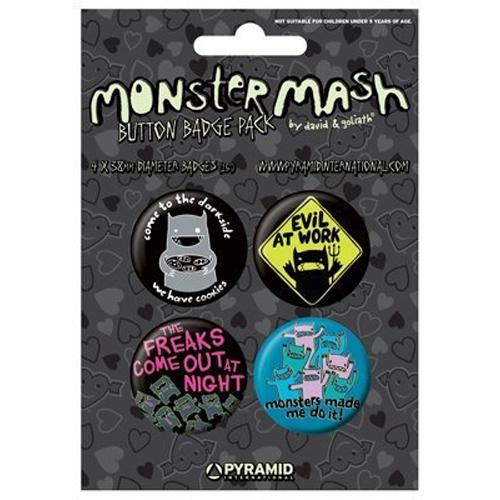 MONSTER MASH モンスターマッシュ - BADGE PACK 4個セット / バッジ - PGS