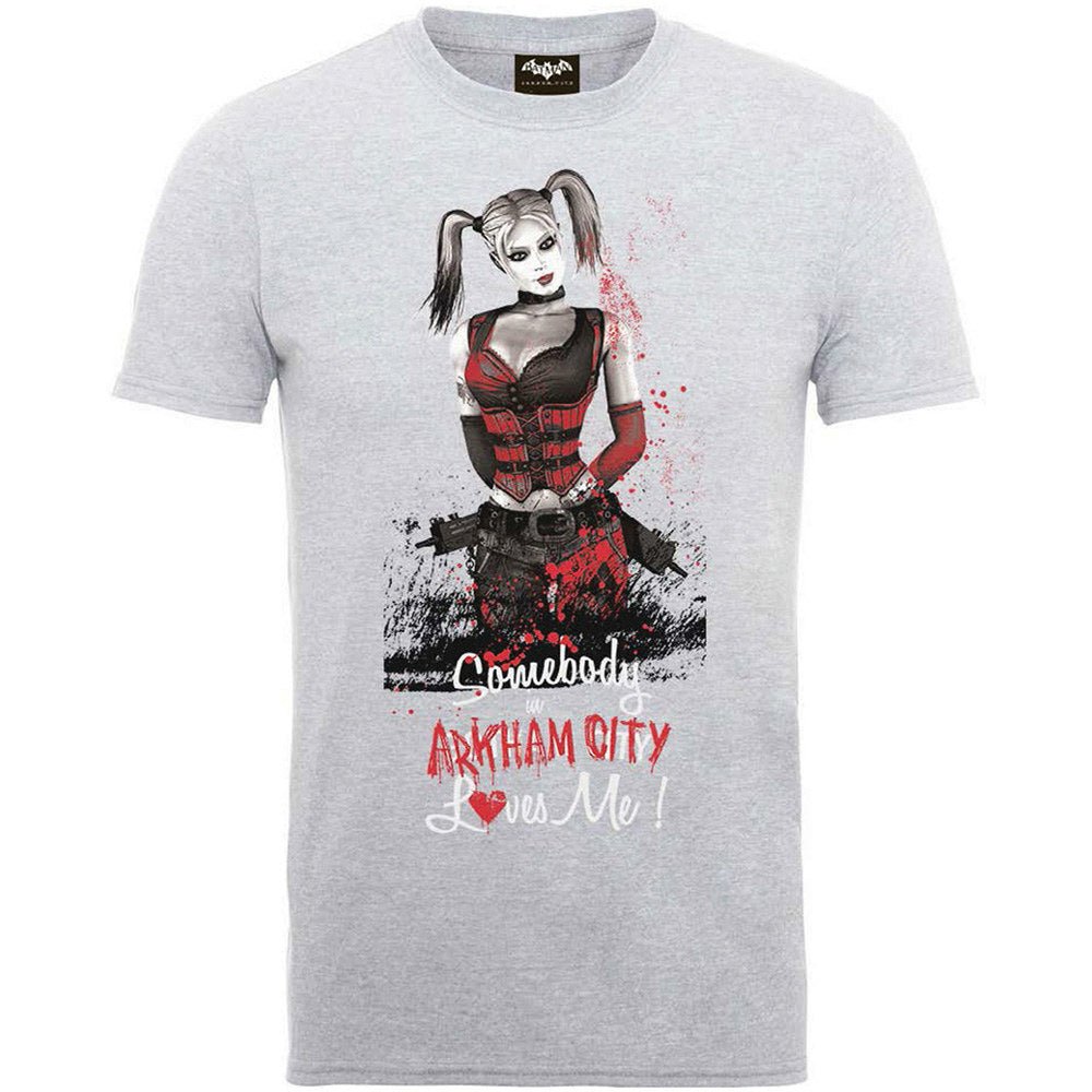 DC COMICS DCコミックス (ジョーカー 生誕 80周年 ) - BATMAN ARKHAM CITY HARLEY QUINN SOMEBODY LOVES ME / Tシャツ / メンズ - PGS