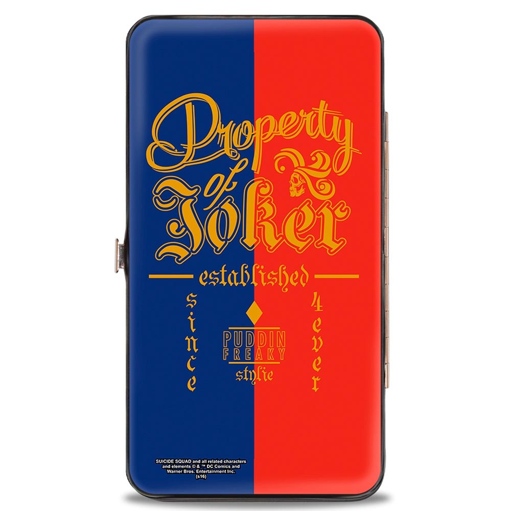 SUICIDE SQUAD スーサイドスクワッド (ジョーカー 生誕 80周年 ) - PROPERTY OF JOKER Hinged Wallet / 財布 【公式 / オフィシャル】