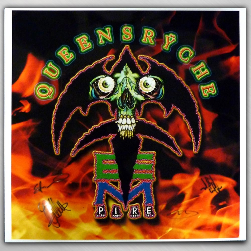 QUEENSRYCHE クイーンズライク - PUSHEAD EMPIRE SIGNED / コレクタブル - PGS