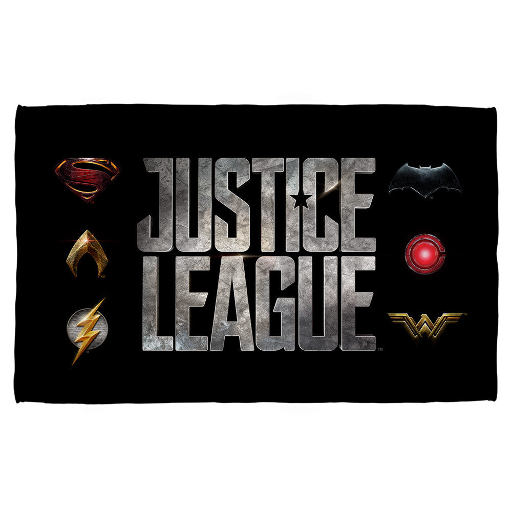 JUSTICE LEAGUE - LOGOS ビーチタオル