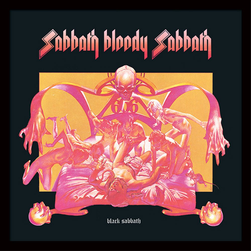 BLACK SABBATH ブラックサバス (OZZY OSBOURNE 追悼 ) - Sabbath Bloody Sabbath (アルバム・シリーズ額) / インテリア額 - PGS