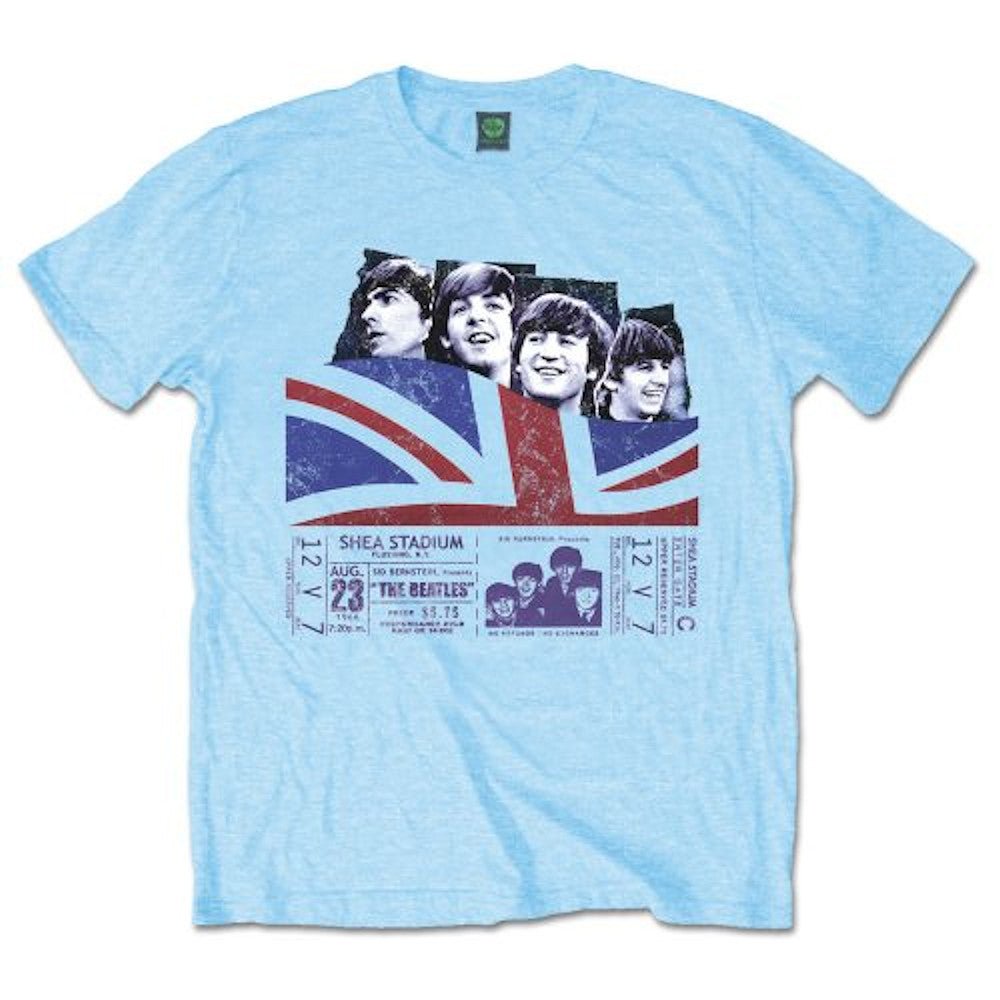 THE BEATLES ビートルズ (結成 65周年 ) - SHEA STADIUM with TICKET / Tシャツ / メンズ - PGS