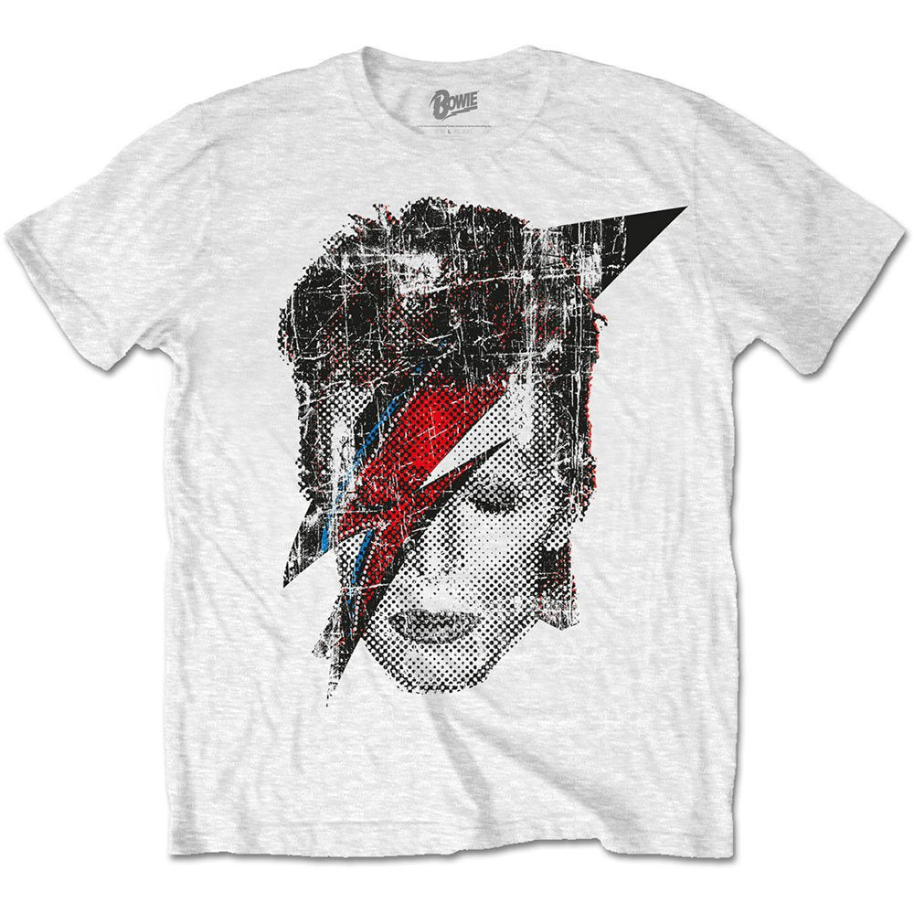 DAVID BOWIE デヴィッドボウイ - Halftone Flash Face / Tシャツ / メンズ - PGS