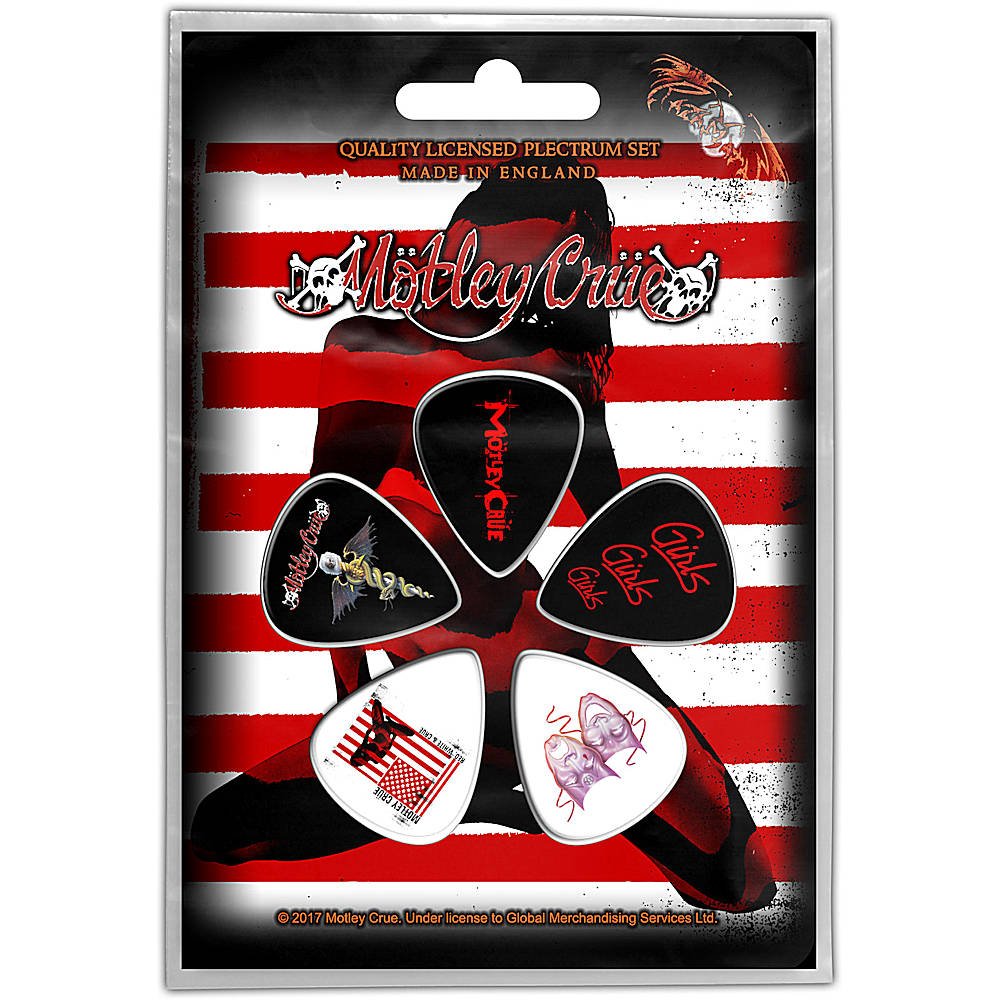 MOTLEY CRUE モトリークルー (来日 40周年 ) - RED, WHITE & CRUE / ギターピック - PGS