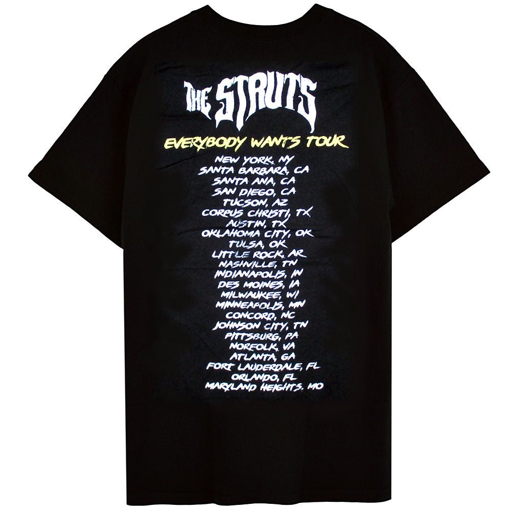 THE STRUTS ストラッツ - 【会場限定Tシャツ】EVERYBODY WANTS TOUR / バックプリントあり / Tシャツ / メンズ - PGS