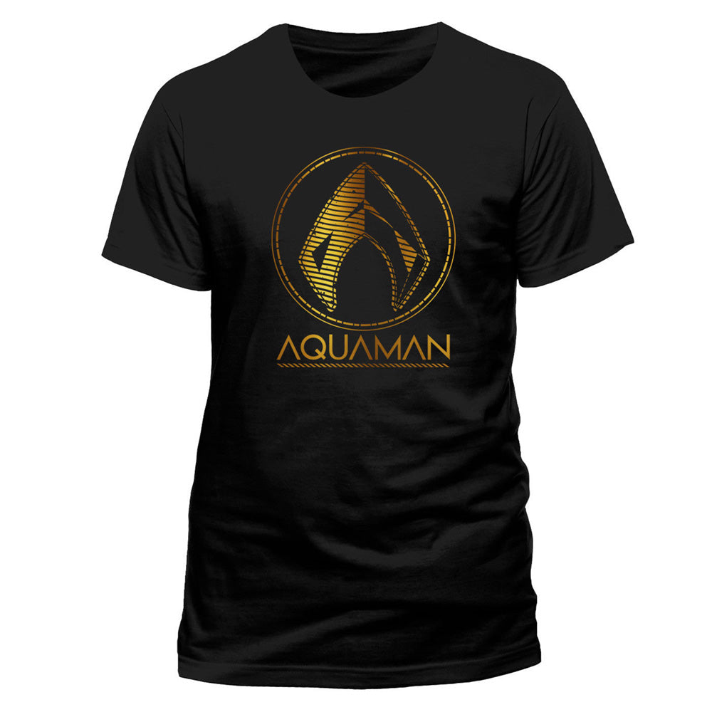 AQUAMAN - Metallic Symbol / T-shirt / Men's