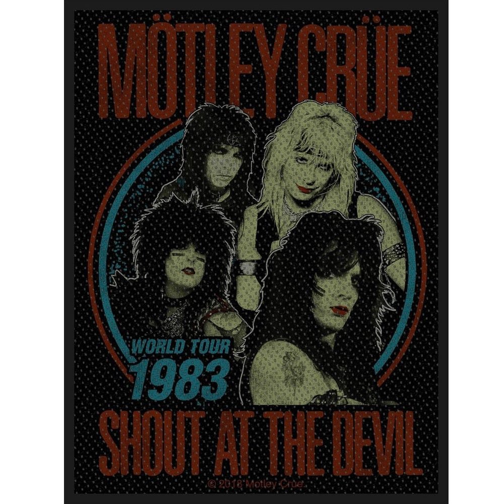 MOTLEY CRUE モトリークルー (来日 40周年 ) - Shout At The Devil / ワッペン - PGS
