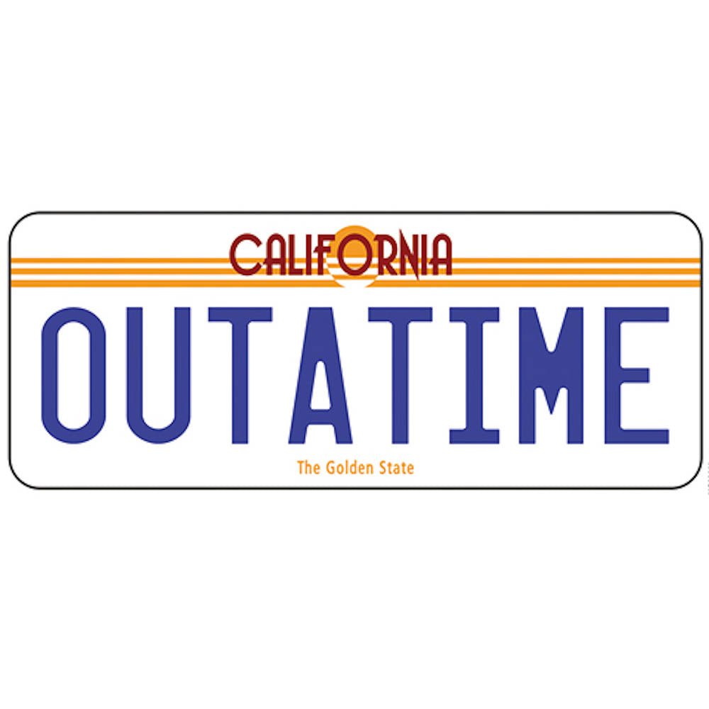 BACK TO THE FUTURE バックトゥザフューチャー (劇場公開 40周年 ) - License Plate / マグカップ - PGS
