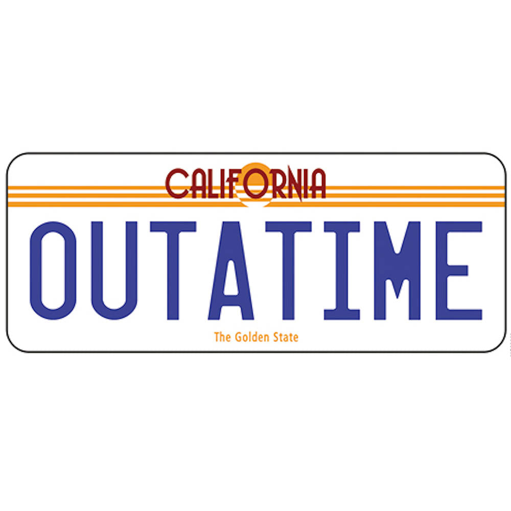 BACK TO THE FUTURE (40th Anniversary of Theatrical Release) - License Plate / Mug