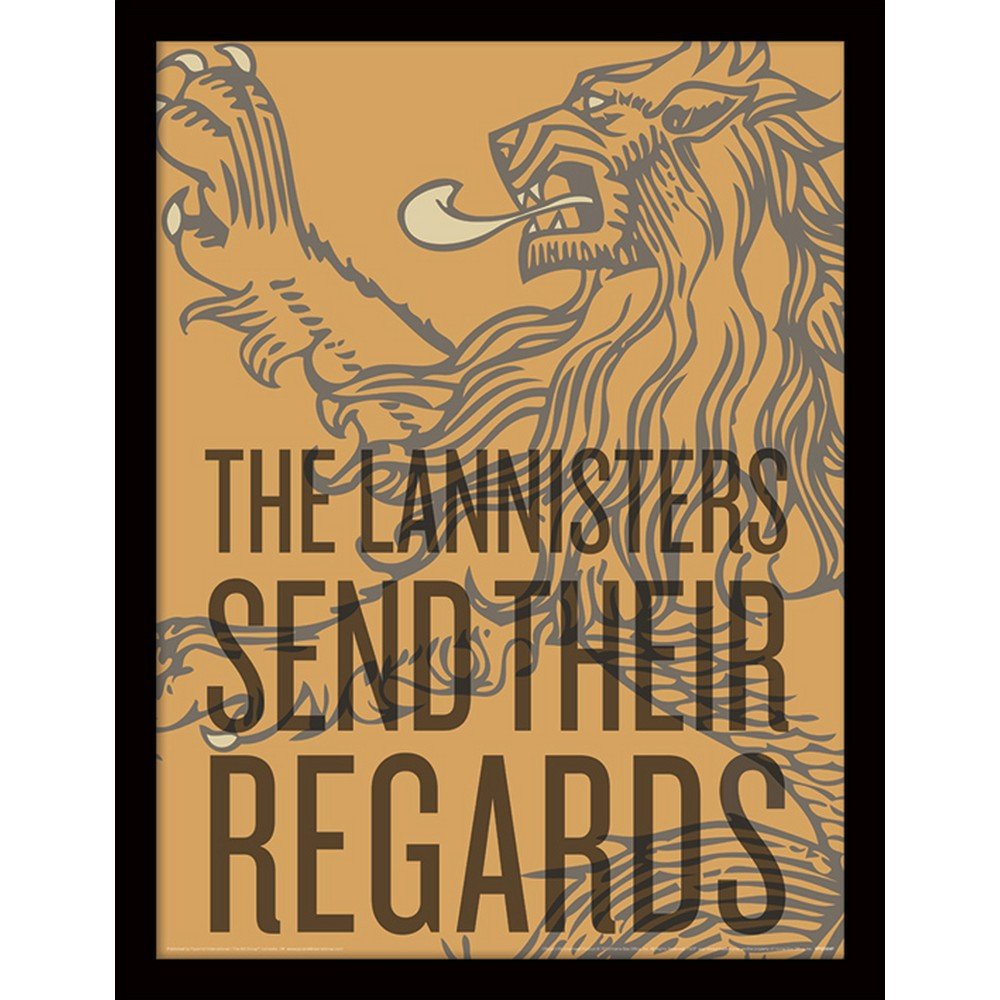 GAME OF THRONES ゲーム・オブ・スローンズ - The Lannisters Send Their Regards / インテリア額 - PGS