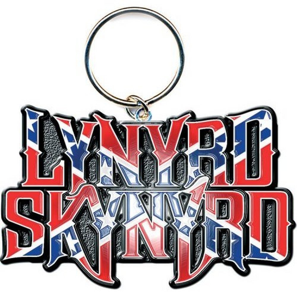 LYNYRD SKYNYRD レーナードスキナード - Flag Logo / メタル・キーチェイン / キーホルダー - PGS