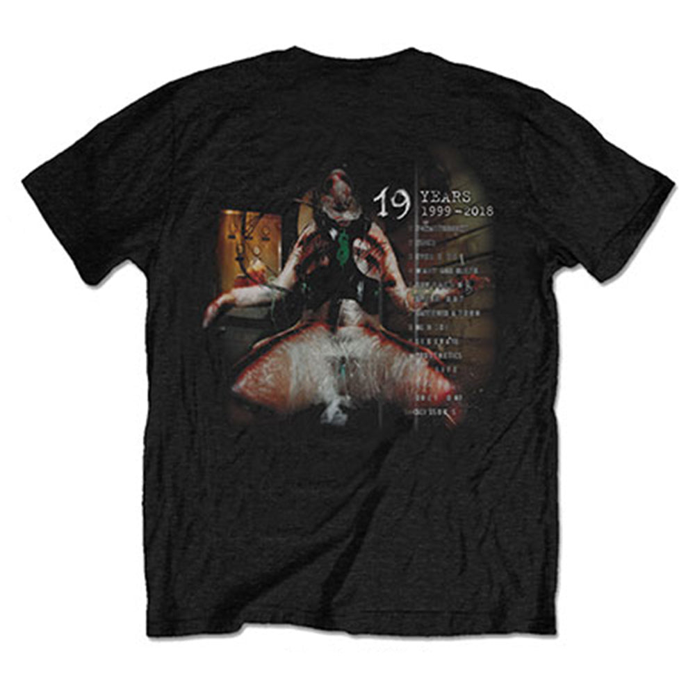SLIPKNOT (30th Anniversary) - Debut Album 19 Years / Back Print / T-Shirt / Men's