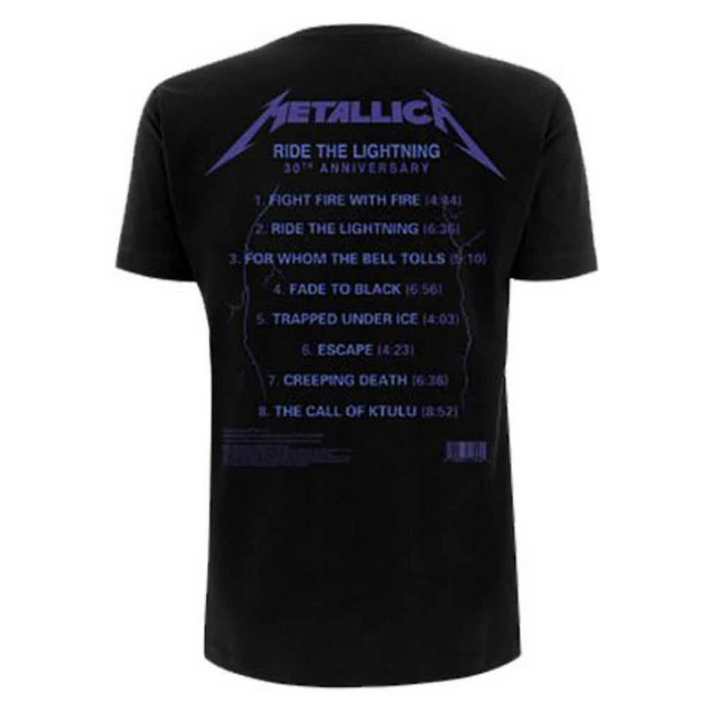 METALLICA - Ride The Lightning Tracks / Back Print / T-Shirt / Men's