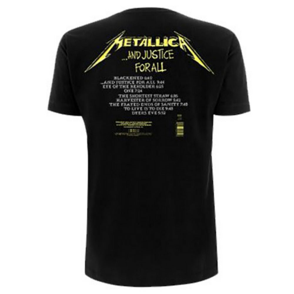 METALLICA メタリカ - And Justice For All Tracks / バックプリントあり / Tシャツ / メンズ - PGS
