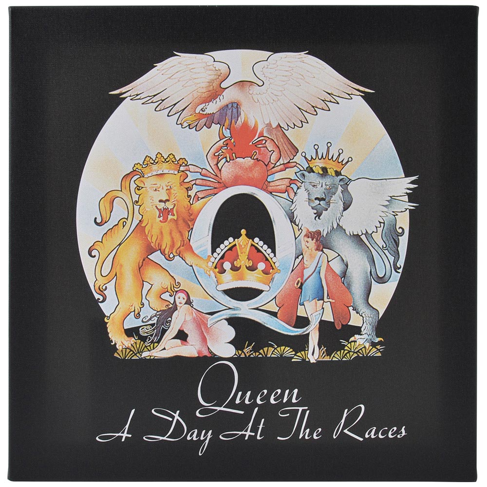 QUEEN (50th Anniversary of First Visit to Japan) - A Day at the Races / Canvas print with wooden frame (40 x 40 x 3.8 cm) / Interior frame