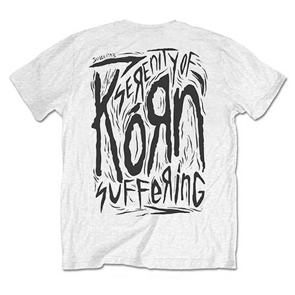 KORN - Scratched Type / Back Print / T-shirt / Men's