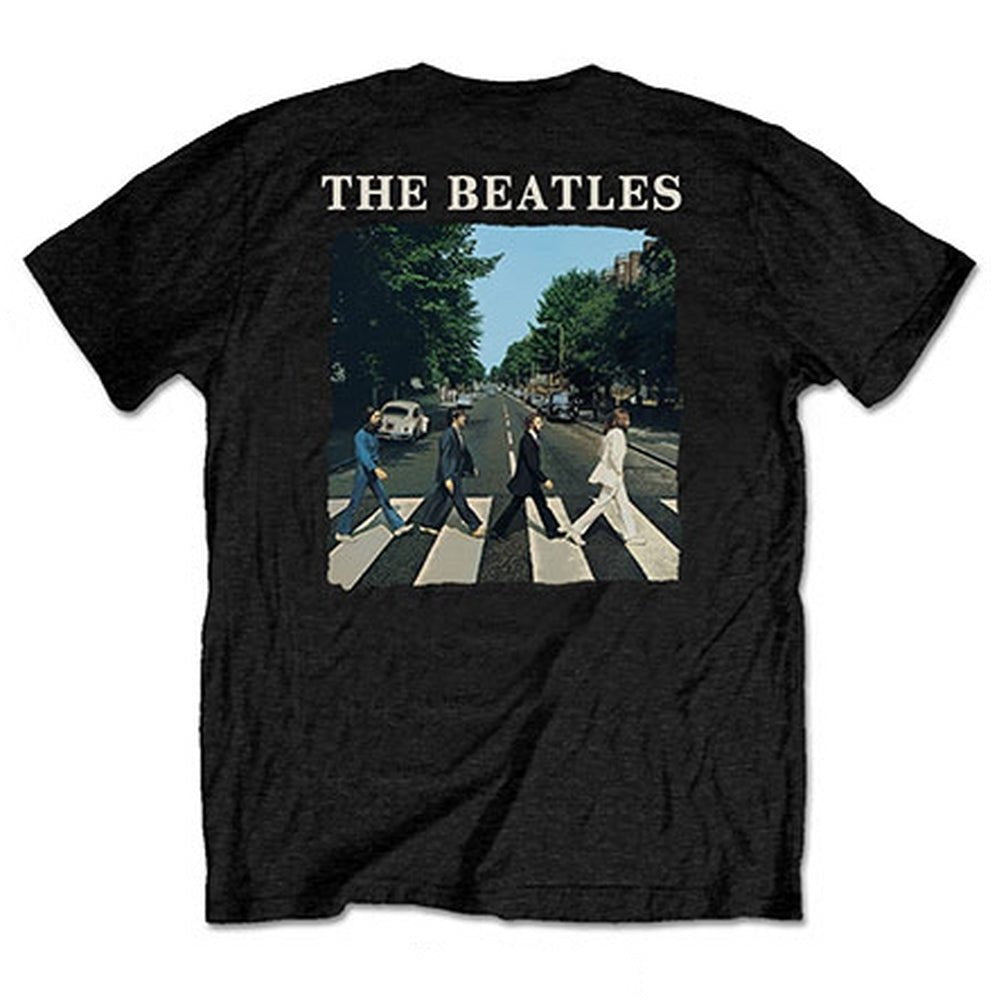 THE BEATLES ビートルズ (結成 65周年 ) - Abbey Road & Logo / バックプリントあり / Tシャツ / メンズ - PGS