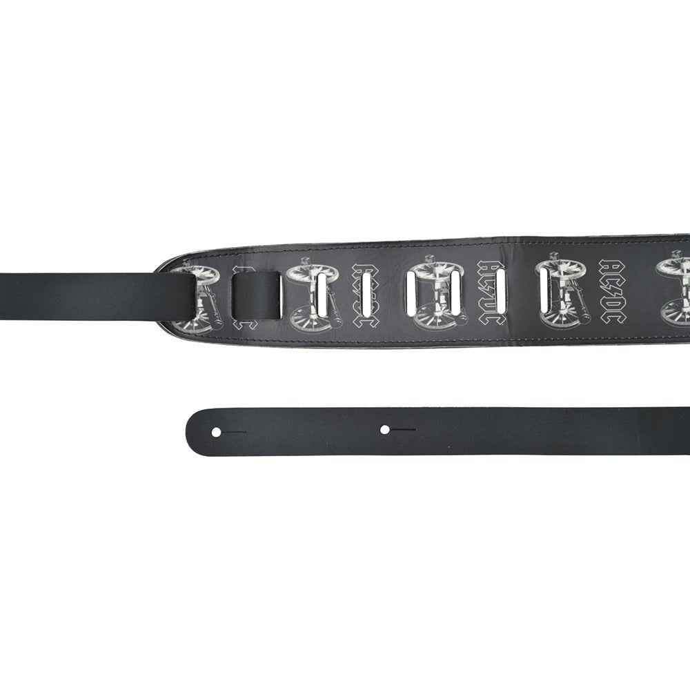 AC/DC エーシーディーシー (Back in Black 45周年 ) - For Those About To Rock / レザー / ギターストラップ - PGS