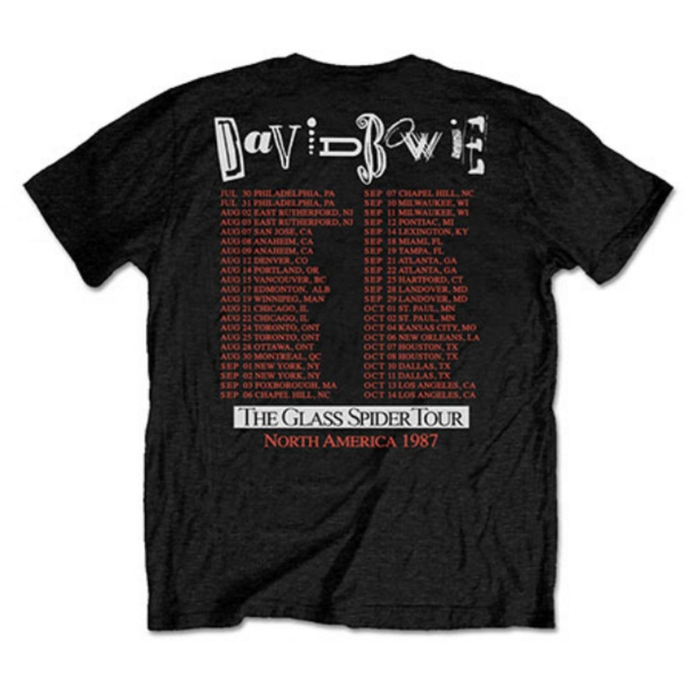 DAVID BOWIE - Glass Spider Tour / Back Print / T-shirt / Men's