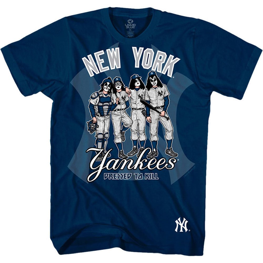 KISS キッス (エース・フレーリー 追悼 ) - New York Yankees Dressed to Kill / Tシャツ / メンズ - PGS