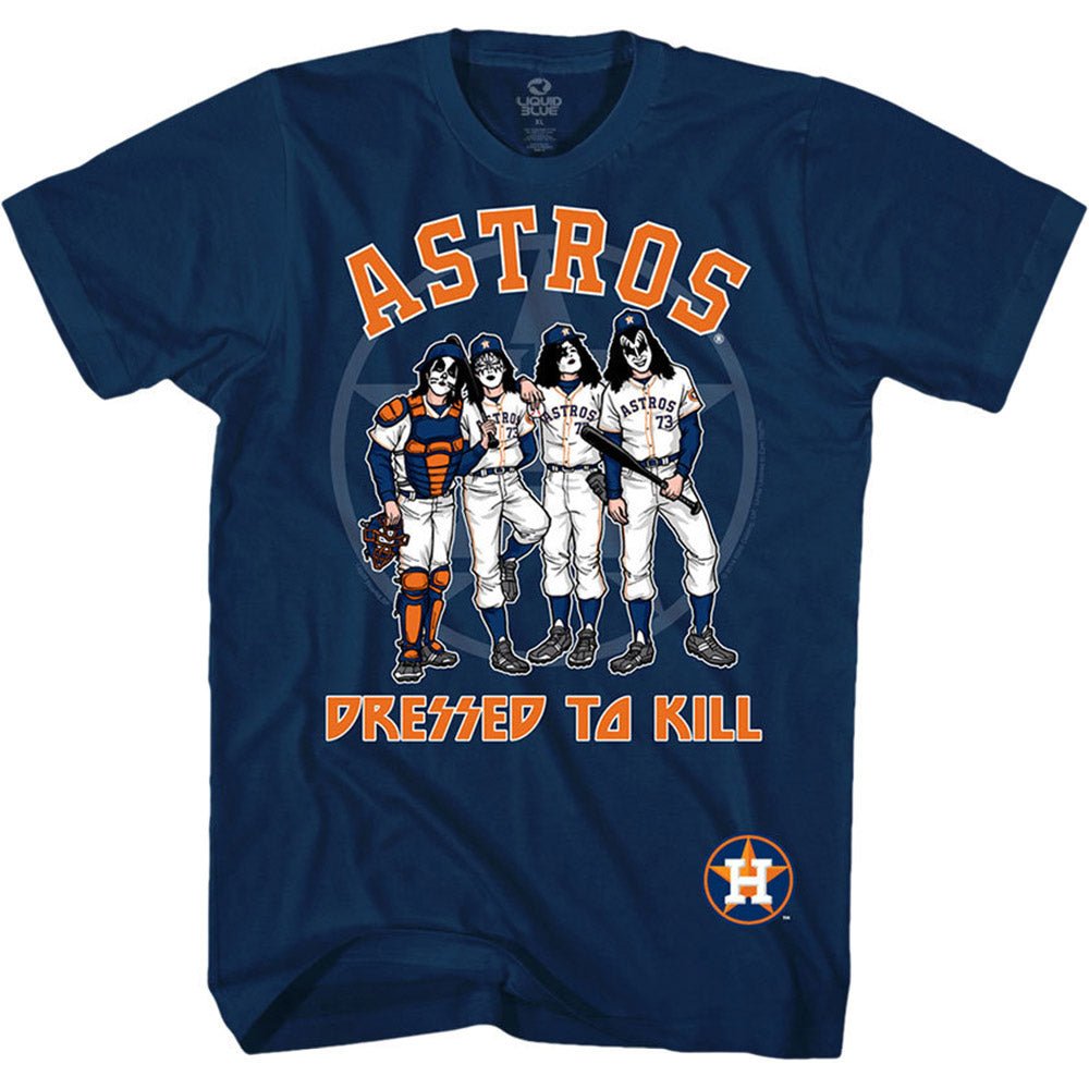 KISS キッス (エース・フレーリー 追悼 ) - Houston Astros Dressed to Kill / Tシャツ / メンズ - PGS