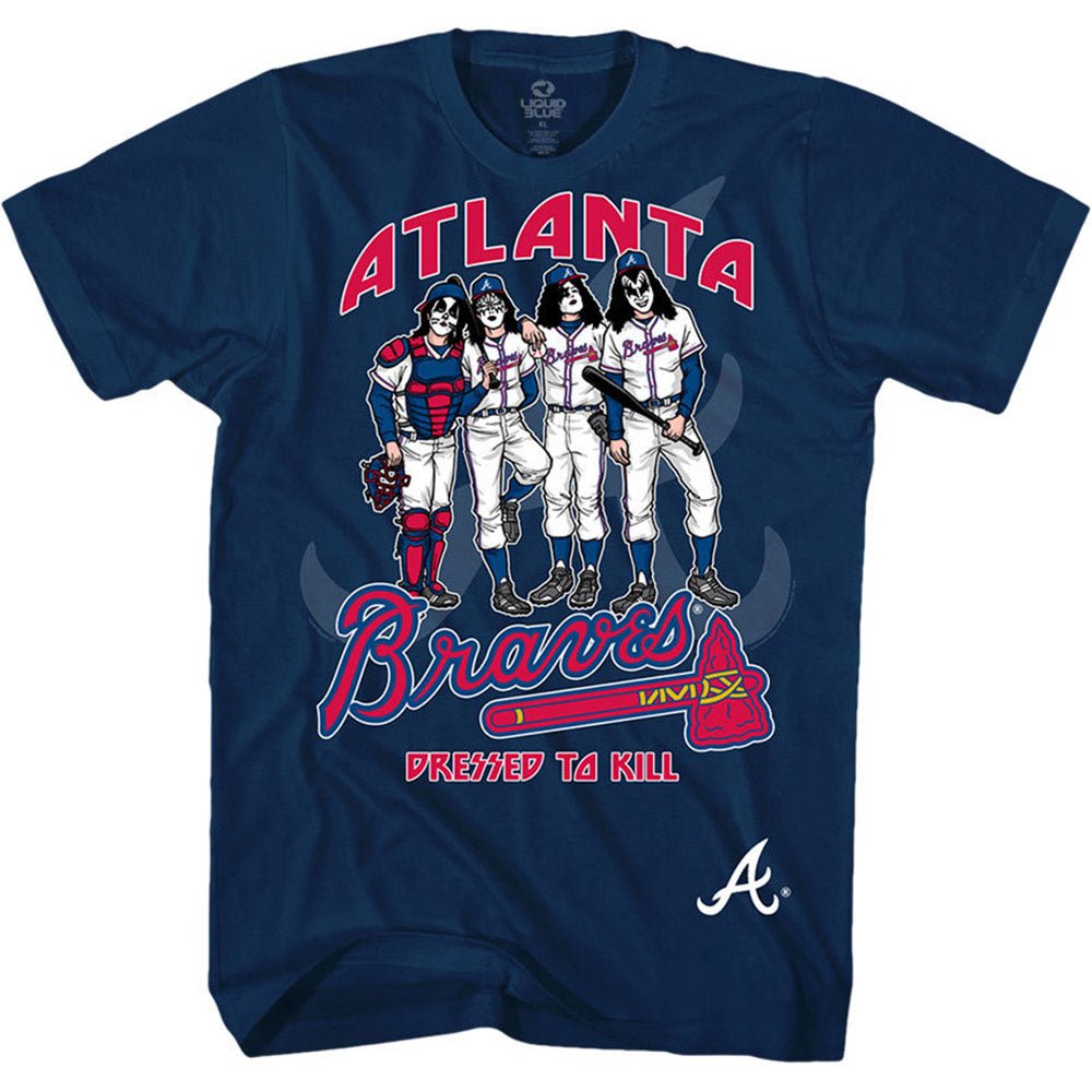 KISS キッス (エース・フレーリー 追悼 ) - Atlanta Braves Dressed to Kill / Tシャツ / メンズ - PGS