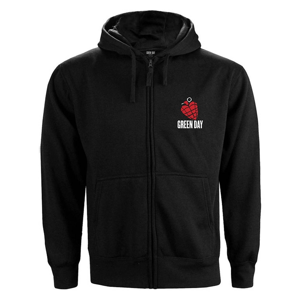 GREEN DAY グリーン・デイ【パーカー American Idiot】M GREEN DAY UNISEX ZIPPED HOODIE: AMERICAN IDIOT (BACK PRINT