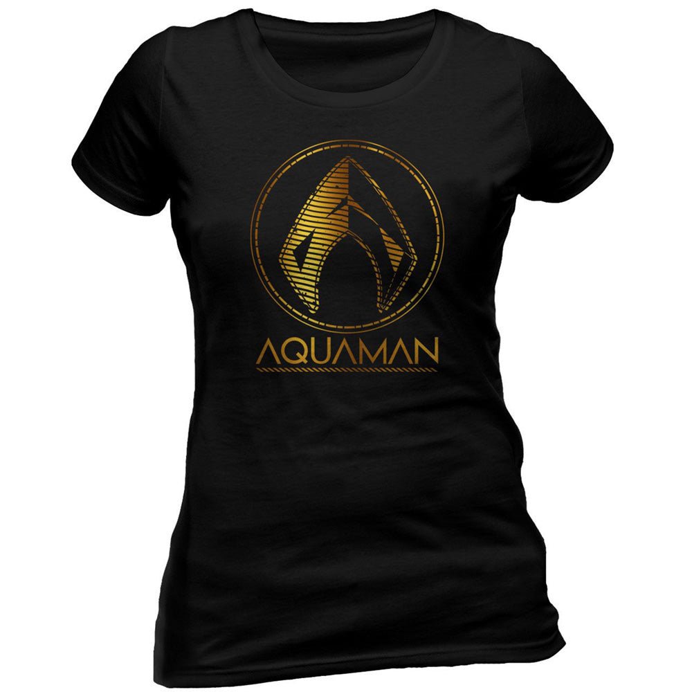AQUAMAN アクアマン - Metallic Symbol / Tシャツ / レディース - PGS