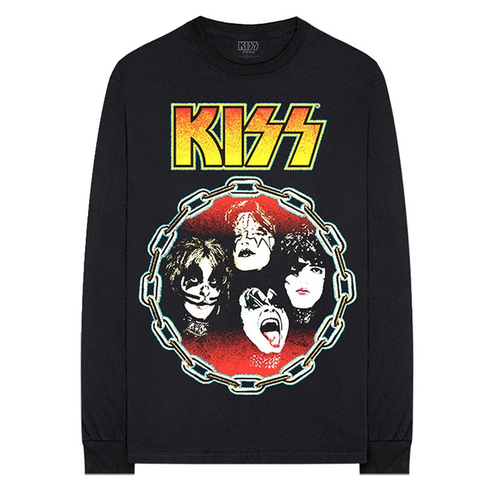 KISS キッス - You Wanted The Best / バック&アームプリントあり / 長袖 / Tシャツ / メンズ 【公式 / オフィシャル】