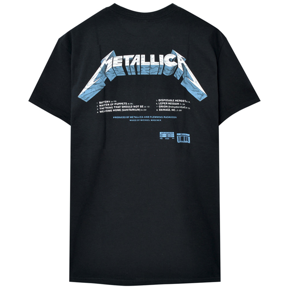 METALLICA - Master of Puppets Tracks / Back Print / T-Shirt / Men's